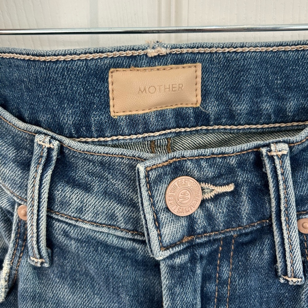MOTHER Blue Flare Jeans - Picture 4 of 6